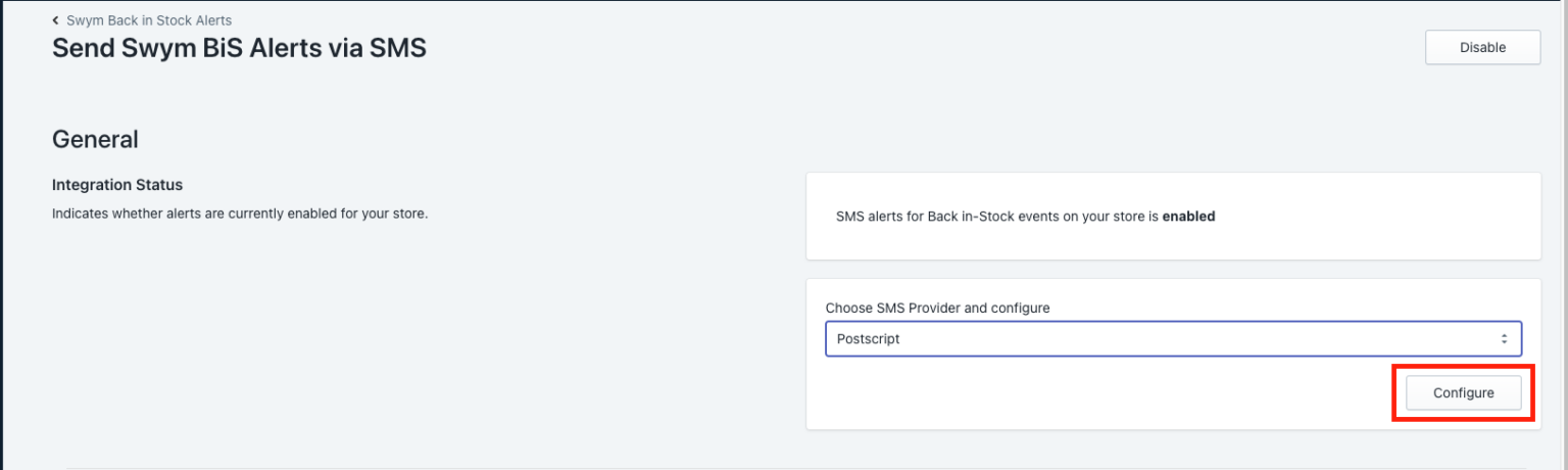 Set Up Your Swym Integration – Postscript